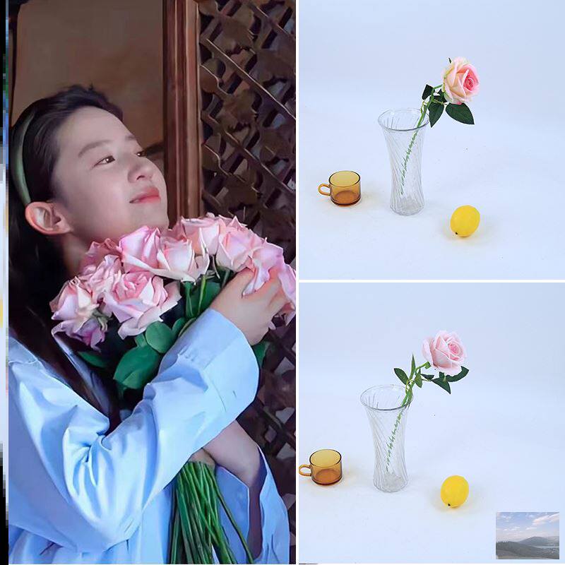 去有风的地方刘亦菲同款捧花许红豆玫瑰花花束手捧鲜花假花仿真花