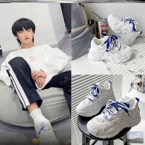 TF家族穆祉丞同款老爹鞋2025春秋休闲百搭朱志鑫张极厚底女运动鞋