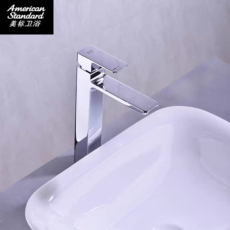 美标FFAS1302新阿卡西亚高脚单孔碗盆龙头台上盆洗手盆水龙头冷热