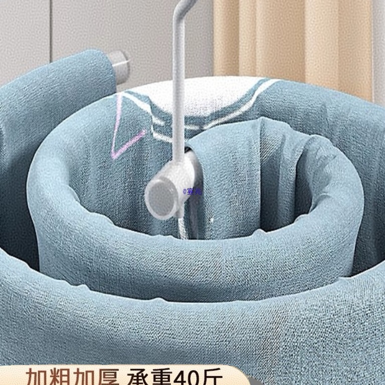 2026晒被子螺旋晾衣架家用阳台旋转圆形凉被套床单被罩大衣架