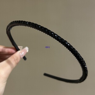 20262025新款带齿防滑发箍女头箍压发卡发捆头饰发旅细边洗脸发窟