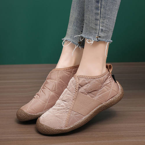 20262024冬季新款雪地靴软底舒适妈妈鞋防风防寒轻便舒适时尚加绒