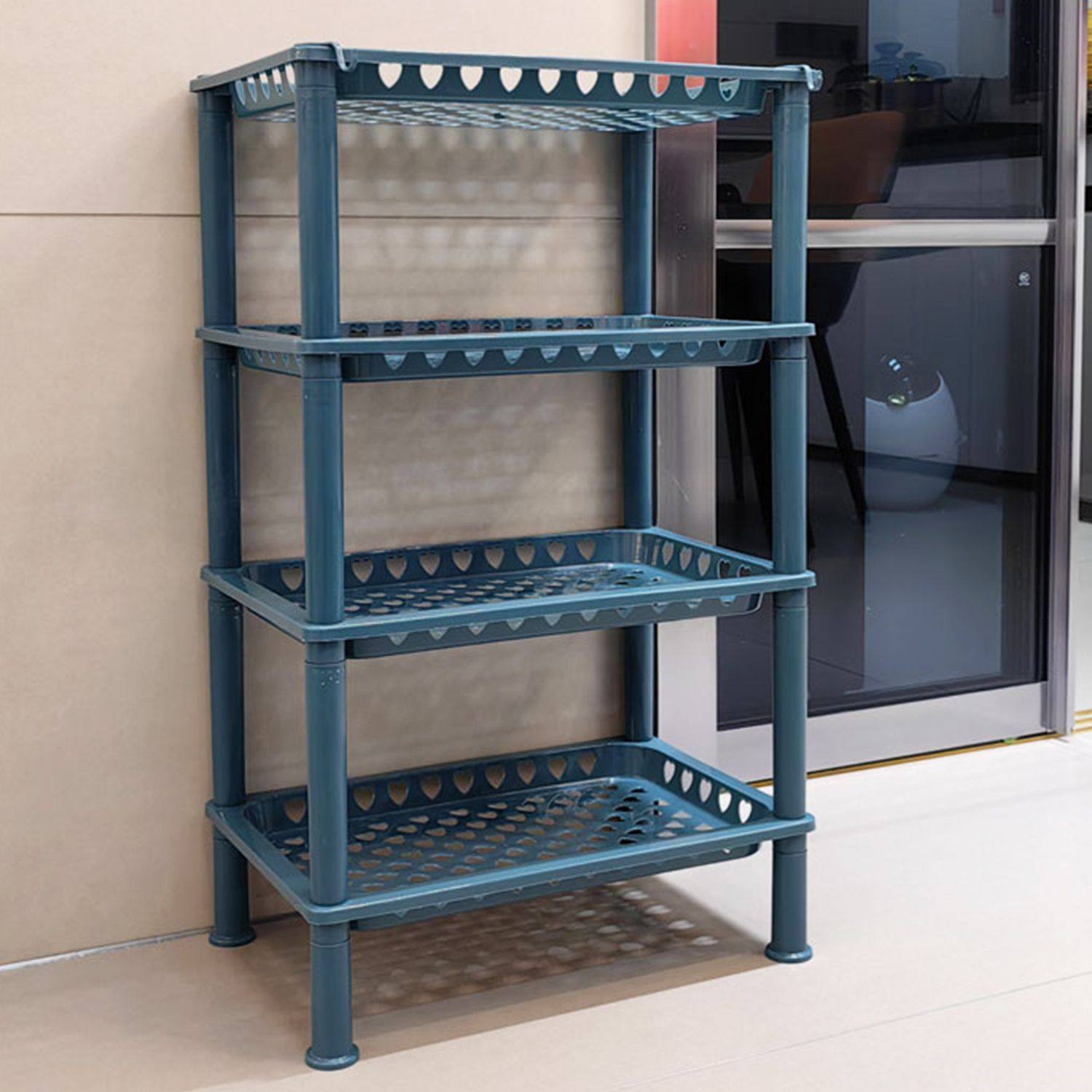 2026熟胶材质耐用洗澡间卫生间置物架大号加厚款厨房落地式置物架