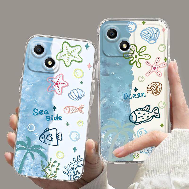 适用华为荣耀畅玩30手机壳海洋小鱼VNE-AN00闺蜜防摔全包软套可爱,3C数码配件,手机保护套/壳,淘宝优惠券,粉丝福利购,淘宝优惠卷