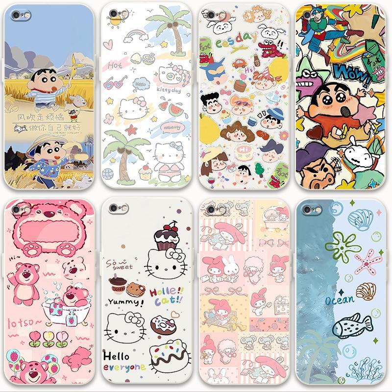 适用苹果se2手机壳情侣iphonese2蜡笔小新se3防摔se全包软套可爱