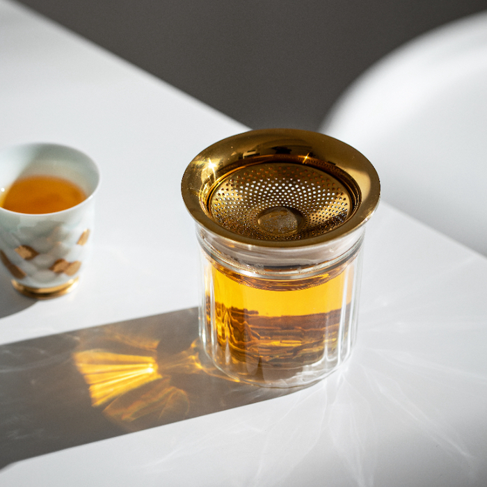 物典大家盖碗玻璃不烫手茶杯