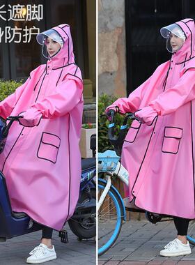 成人雨衣男女防暴雨时尚手套款骑行电动车自行车四合一徒步雨衣