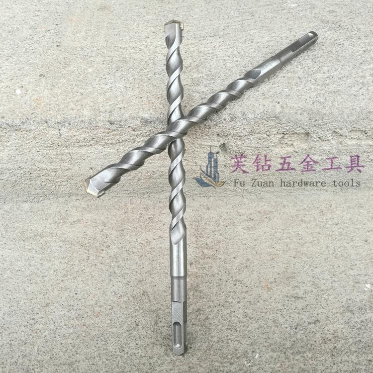 电锤钻头方头冲击钻头 方柄四坑钻头8 10 12 14 16 18 20 22 25mm