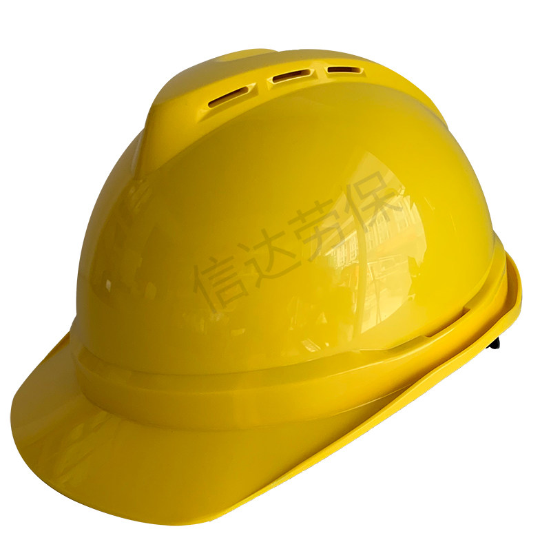 MSA安全帽男工地内衬防冲击包邮免费印字加厚ABS新国标梅思安有孔