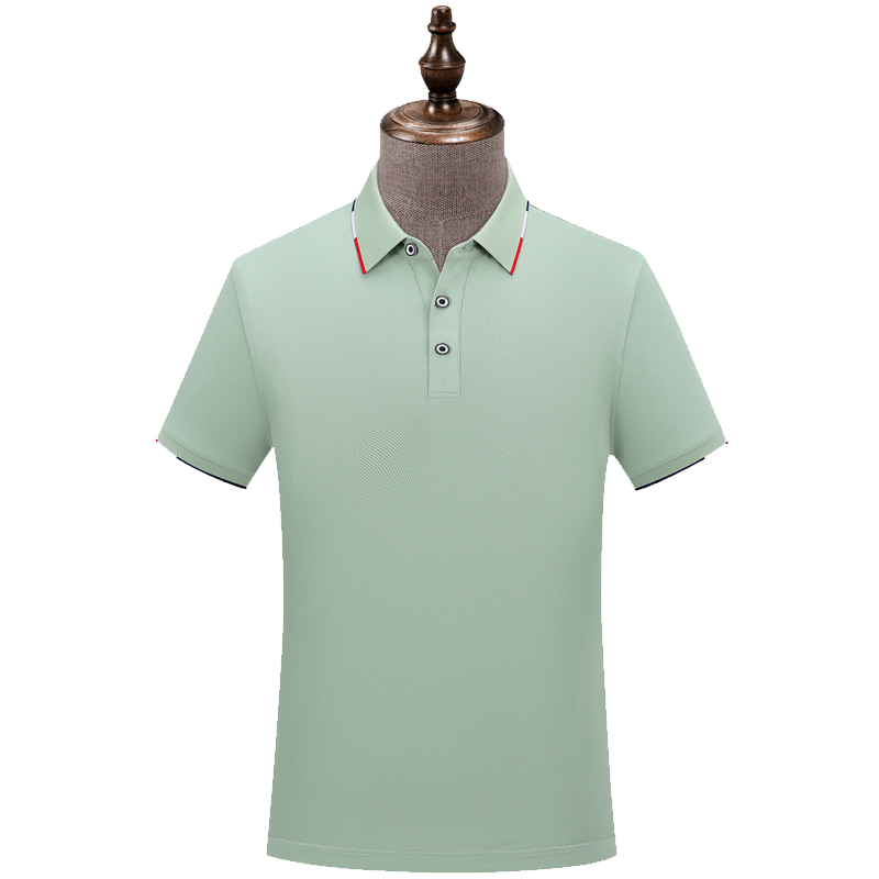 夏天工作服定制poloT恤衫印logo翻领透气男女工厂衣广告服装刺绣