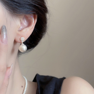 「奶酪」复古澳白珍珠耳夹女无耳洞耳饰新款高级感轻奢气质耳环