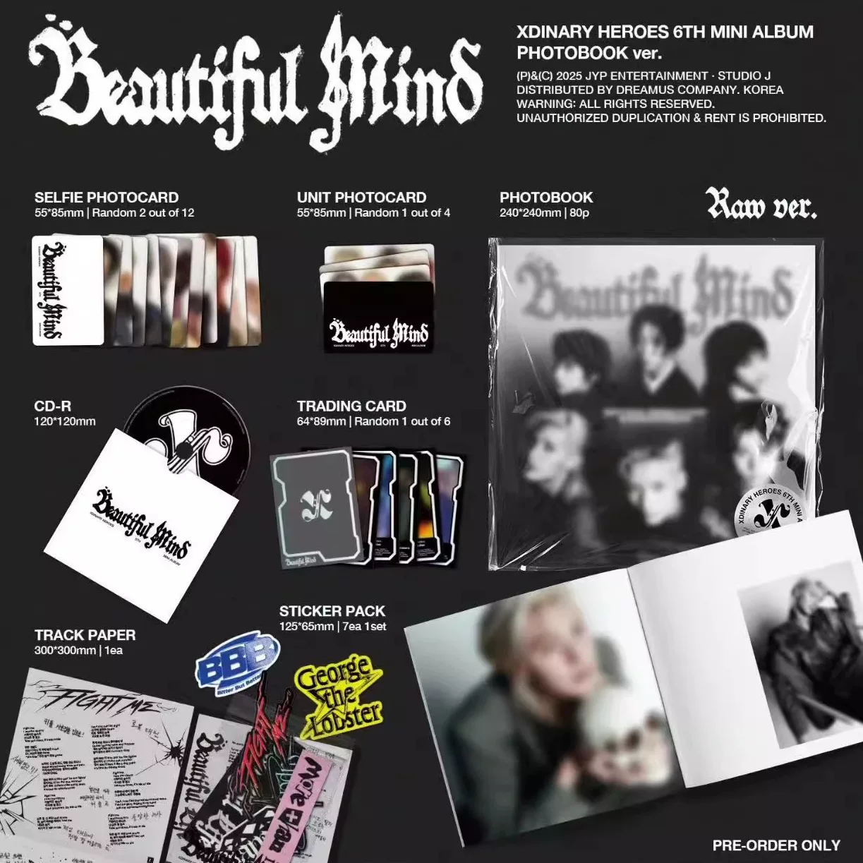«Национальная презентация» мини-альбом Xdinary Heroes "Beautiful Mind" PB
