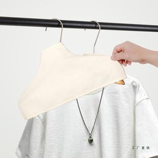 服装店防滑套棉麻木衣架布套毛衣羊绒衫无痕布罩防尘罩可定制LOG