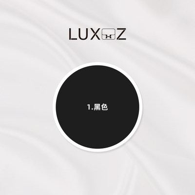 LUXHZ高级绸缎黑色色卡展示图