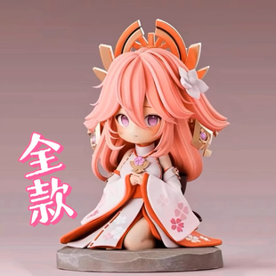 Q版动漫手办八重神子 珊瑚宫心海周边雕像模型手办摆件生日礼物