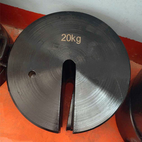 定做20kg铸铁增托砝码开口带把手