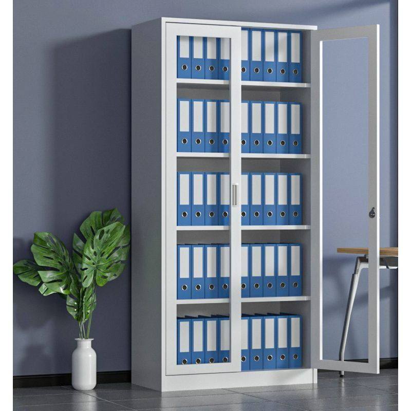 办公室铁皮文件柜通体玻璃柜带抽屉车间工具柜收纳柜储物放书柜子,商业/办公家具,办公储物柜,淘宝优惠券,粉丝福利购,淘宝优惠卷