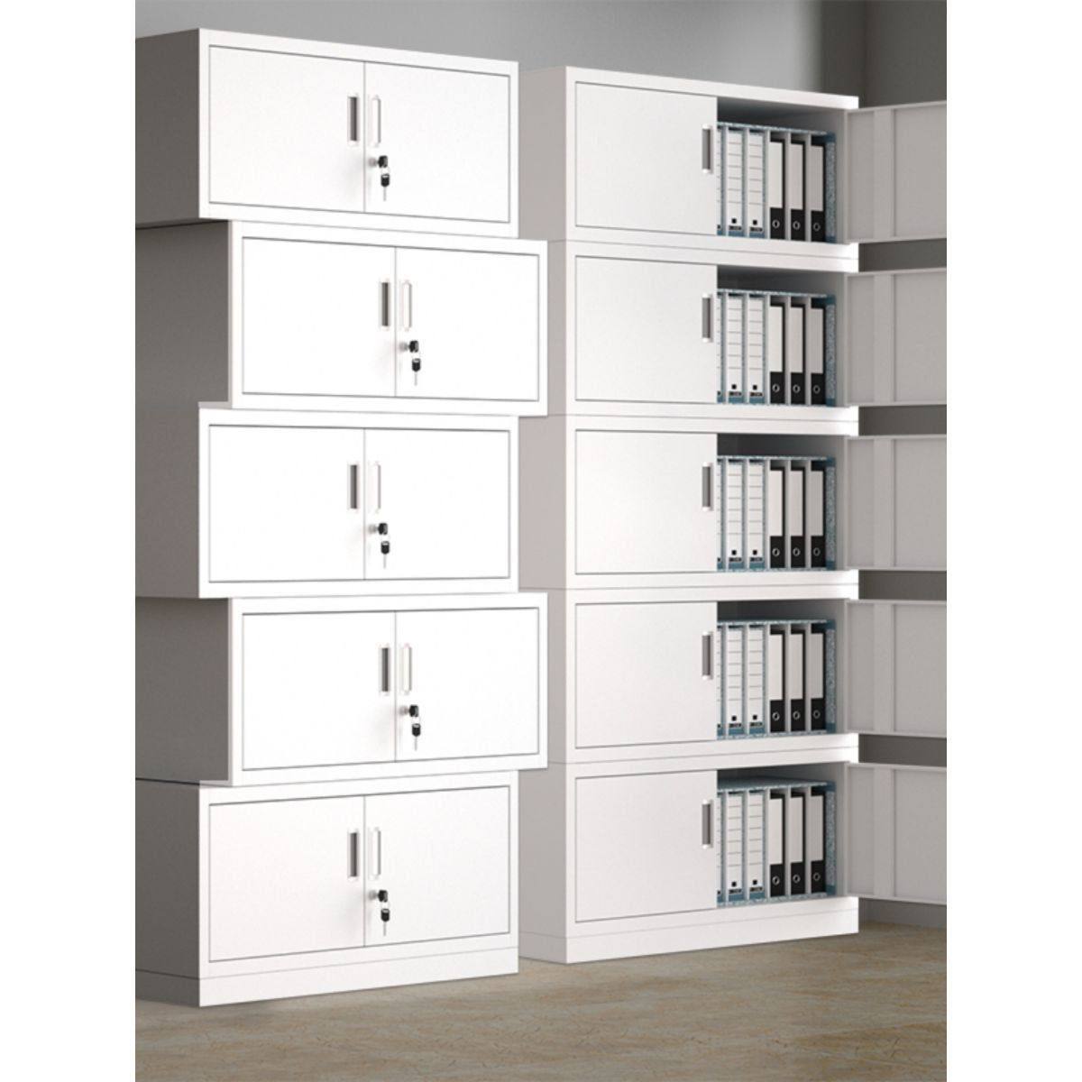 加厚分体五节文件柜办公室铁皮柜财务凭证收纳档案柜带锁资料柜子,商业/办公家具,办公储物柜,淘宝优惠券,粉丝福利购,淘宝优惠卷