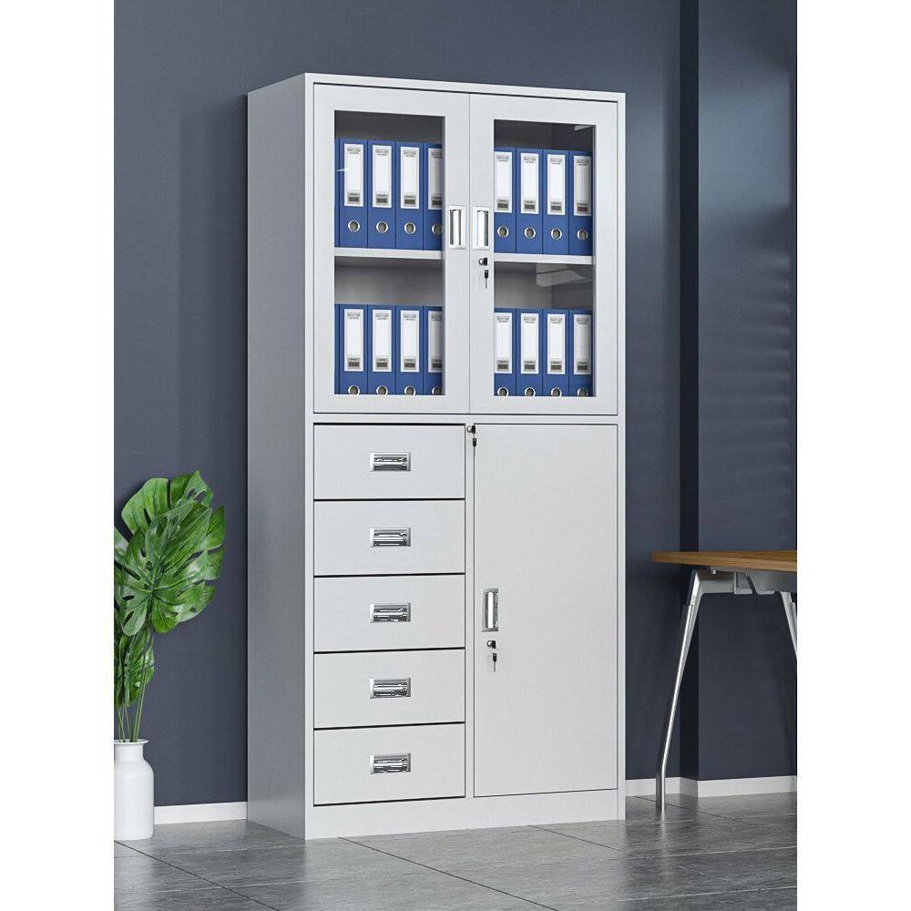 办公室铁皮文件柜带锁抽屉收纳矮柜对开门家用阳台工具柜子储物柜,商业/办公家具,办公储物柜,淘宝优惠券,粉丝福利购,淘宝优惠卷