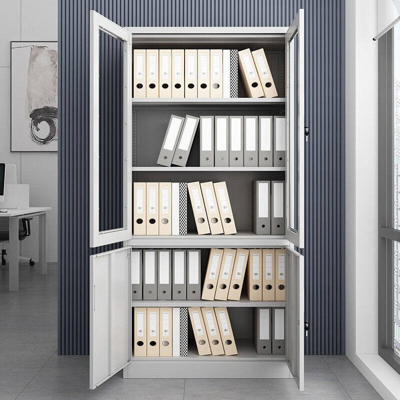 山东文件柜资料柜办公室铁皮柜带锁落地储物柜钢制多层凭证档案柜,商业/办公家具,办公储物柜,淘宝优惠券,粉丝福利购,淘宝优惠卷