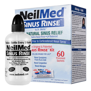 NeilMed 奈尔梅德 成人洗鼻壶含60包盐