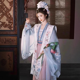 原创宋制绝美汉服女2026新款超仙刺绣大袖衫改良齐腰国风日常古装
