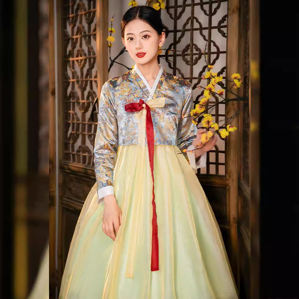 传统韩服民族朝鲜礼服女宫廷吉结婚旅拍写真生日结婚聚会演出古装