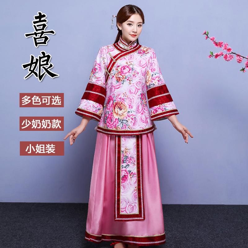 古装民国小姐装秀禾服中