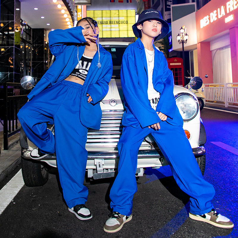 儿童爵士舞服装酷帅西服