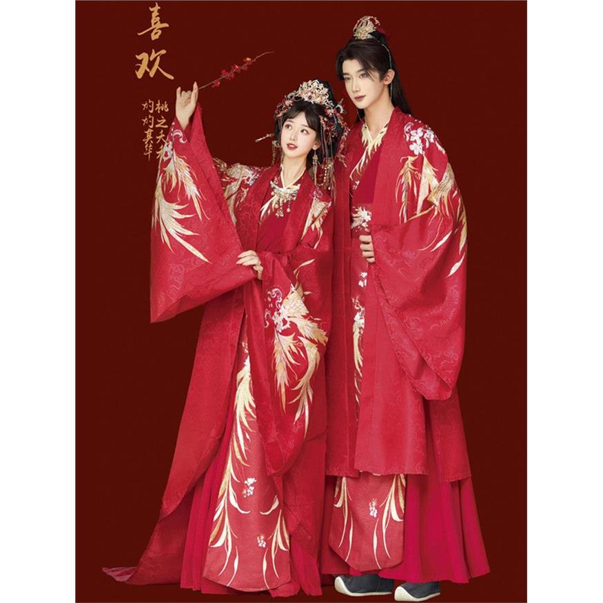唐制汉服婚服新娘结婚中