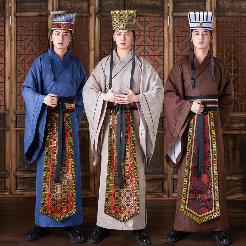 古装男汉服直裾古代官员