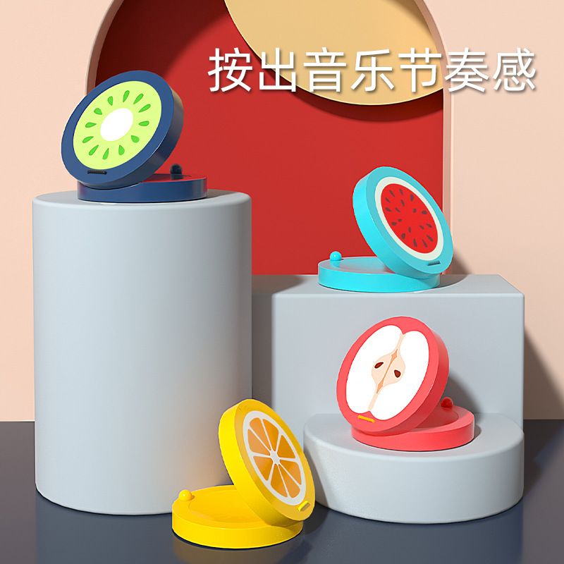 木质荷木响板儿童可爱水果图案