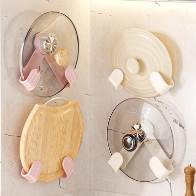 吸盘旋转锅盖架壁挂式免打孔