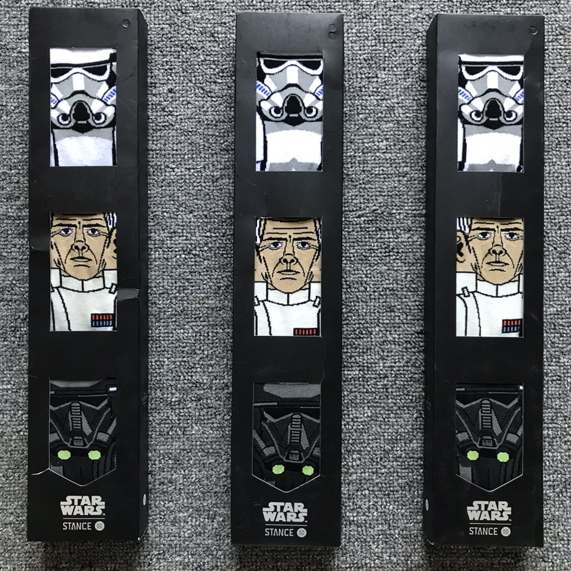 正品盒装stance星战star wars中筒袜礼盒装毛巾底篮球袜休闲纯棉