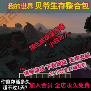 我 极限生存模组Minecraft电脑游戏 世界mod整合包贝爷生存振金版