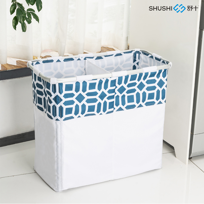 舒十北欧折叠收纳筐舒十