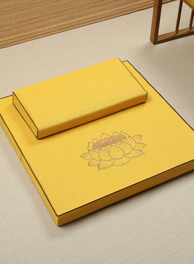 打坐垫禅修垫拜佛垫冥想静坐禅垫蒲团家用折叠地上坐垫椰棕跪拜垫