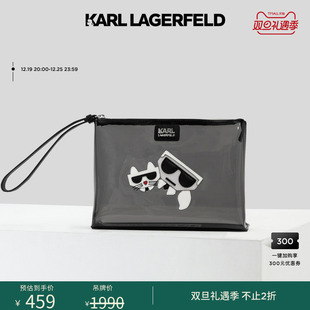 KARL LAGERFELD卡尔拉格斐20年春秋K KOCKTAIL透明手拿包203W3210