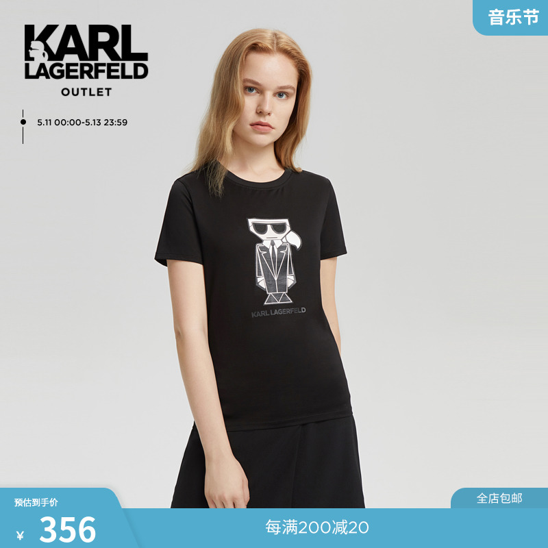 KarlLagerfeldT恤拉格形象