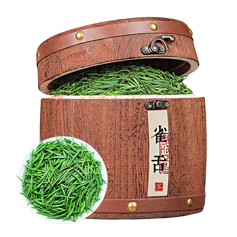 【250g木桶礼盒】雀舌毛尖嫩芽早春新茶浓香型正宗明前绿茶散装茶
