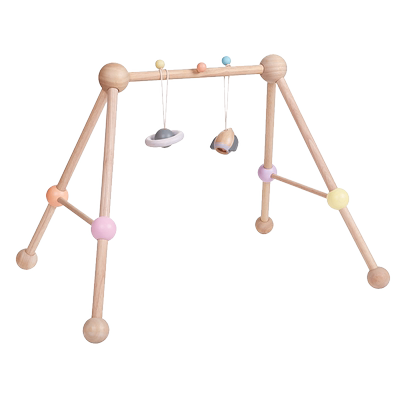 婴儿健身架木制玩具新生儿