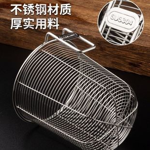 304筷子筒壁挂式 不锈钢圆形沥水防积水防霉快笼洗碗机专用筷子笼