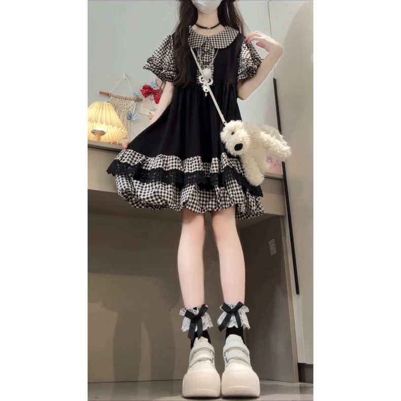 日系减龄花苞娃娃裙女202