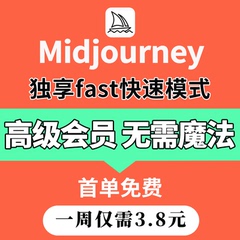 midjourney会员mj独共享帐号安装软件一天代discord咒语充值国内