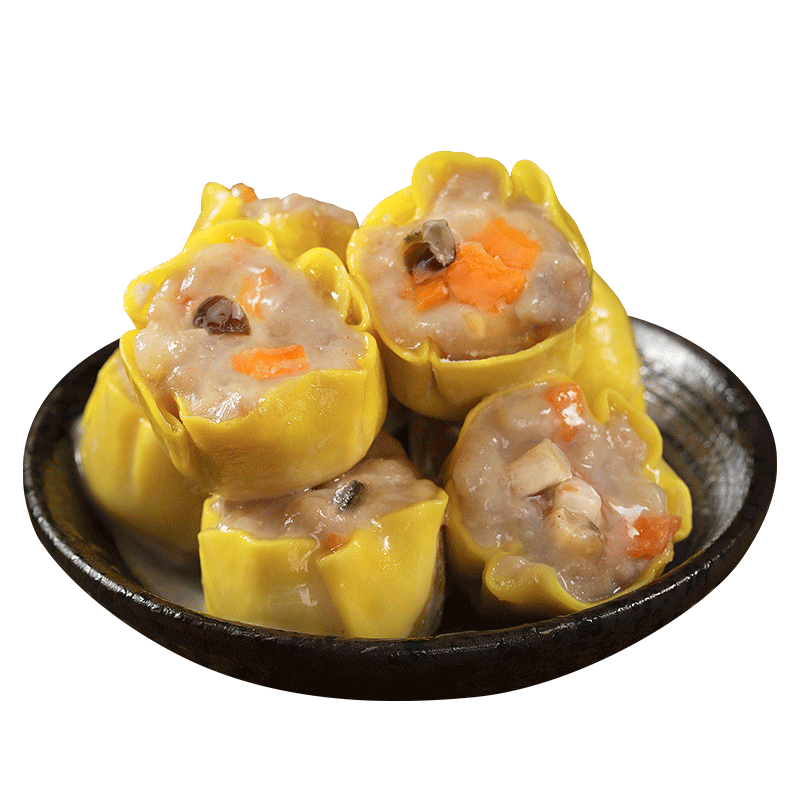 鸿津猪肉干蒸烧卖香菇虫草花鸡肉烧麦广式早茶速冻面点早餐半成品