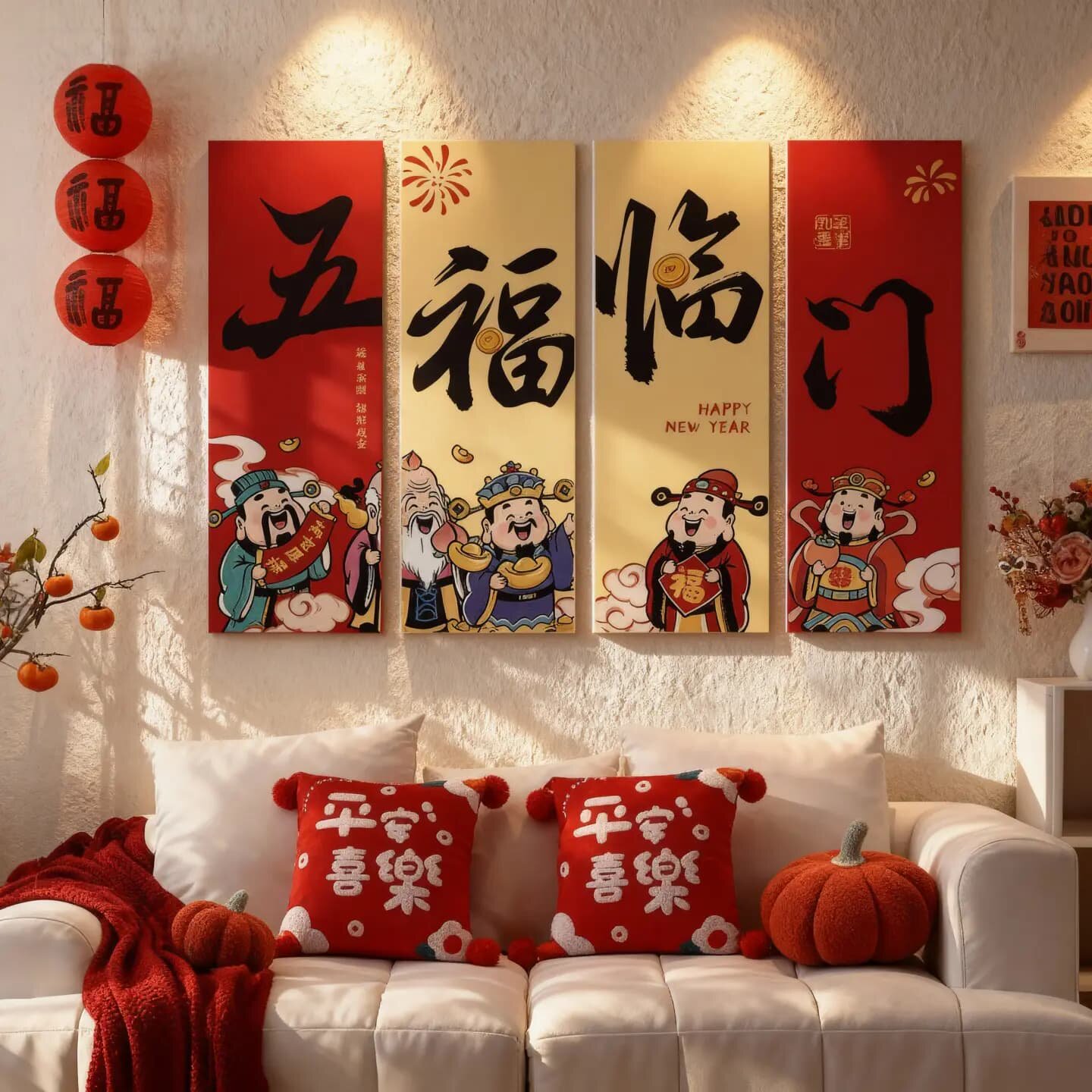 2026马年新年kt板装饰品元旦春节过年客厅沙发背景墙氛围场景布置,节庆用品/礼品,节日装扮用品,淘宝优惠券,粉丝福利购,淘宝优惠卷