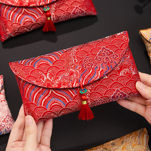 羽括「山河日月」结婚红包改口费万元喜包订婚高档新娘下车红包袋