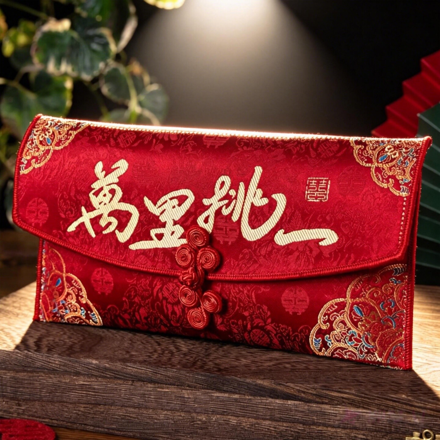 「非遗传承」宋锦刺绣万元红包图片