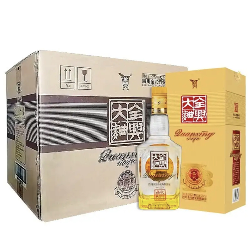 全兴大曲晶彩金纯粮食浓香型白酒