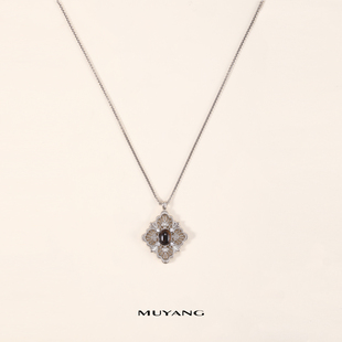 慕阳絮项长款高奢级感小众大秋气高轻档冬毛吟衣链女配链饰